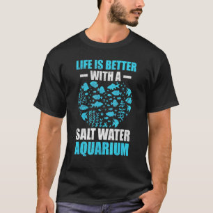 T-shirt L'entretien des poissons d'aquarium d'eau de mer
