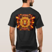 T-shirt Leo 2026 Regal Flaming Lion Zodiac Art | Shine, Le (Dos)