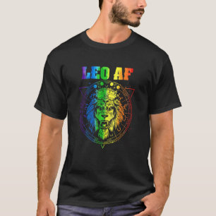 T-shirt Leo Af Lion Lgbt Pour Août Et Juillet Anniversaire