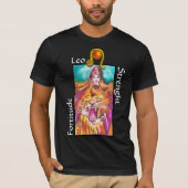 T-SHIRT LEO, ASTROLOGIE DE LA TAROTE RENFORCÉE SIGNE D'ANN (Devant)