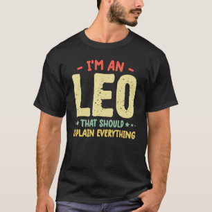 T-shirt Leo chemise de citation Funny Leo Anniversaire Zod