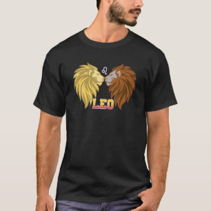 T-shirt Leo Faits Astrologie Lion signe Zodiac Anniversair