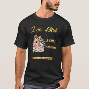 T-shirt Léo Fille Anniversaire Reine Zodiac Symbole Horosc
