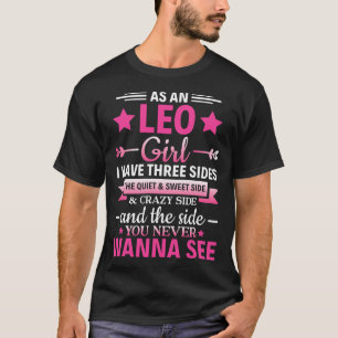 T-shirt Leo Girl Astrologie SIGNE Zodiaque Leo Horoscope L