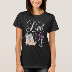 T-shirt Leo Girl Juillet Août Anniversaire Fête Zodiac Hig