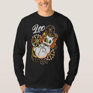 T-shirt Leo Steampunk Inspiré Lion Lien De Steampunk Lion