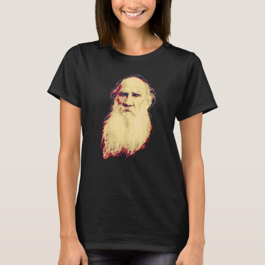 T-shirt Leo Tolstoy Retro Propaganda (Devant)