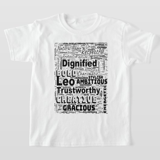 T-shirt Leo Zodiac Mot Cloud Inspiration Latte Mug (Poser)