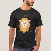T-shirt Leo Zodiac Sign & Citation Modern Elegant Thème Ca (Devant)