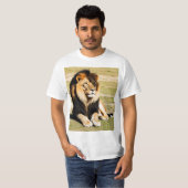 T-shirt León, el rey de la selva (Devant entier)