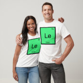T-shirt Leon Nom Élément Chimique Tableau Périodique (Unisexe)