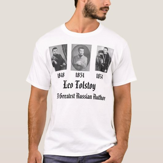 T-shirt Léon Tolstoï (Devant)