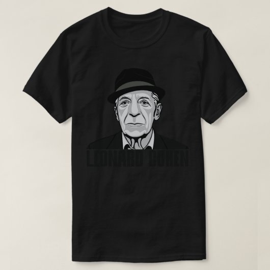 T-shirt Leonard Cohen Fan Art Vintage (Design devant)