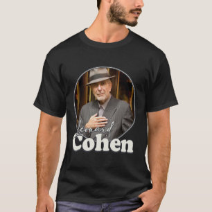 T-shirt Leonard Cohen Retro Portrait FanArt Hommage