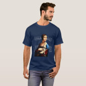 T-shirt Léonard de Vinci Lady avec Ermine (Devant entier)