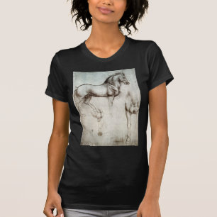T-shirt Leonardo da Vinci - étude d'un cheval