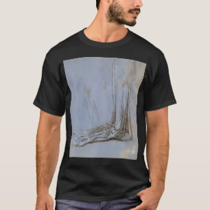 T-shirt Leonardo Da Vinci Le Pied Anatomie Infirmières Cad