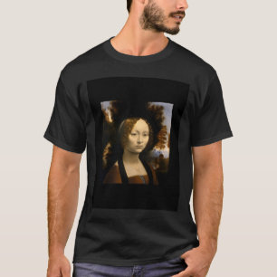 T-shirt Leonardo Da Vinci Peinture : Ginevra De' Benci, 14