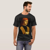 T-shirt Leonardo Da Vinci Portrait D'Un (Devant entier)