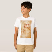T-shirt Leonardo da Vinci, soi-disant autoportrait. (Devant entier)