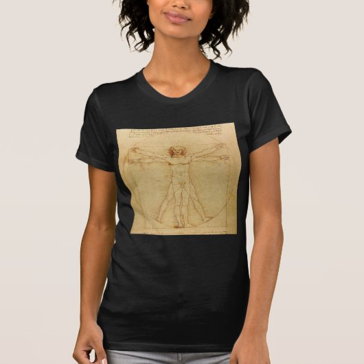 T-shirt Leonardo da Vinci , Vitruvian Man (Devant)