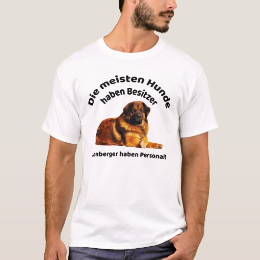 T-shirt Leonberger avec son propre personnel (Devant)