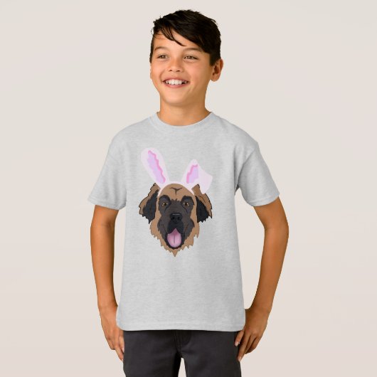 T-shirt Leonberger Bunny Pâques (Devant entier)