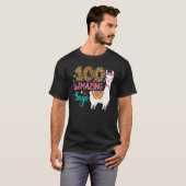 T-shirt Leopard 100 Llamazing Days Llama Teacher 100th Day (Devant entier)
