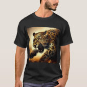 T-shirt Leopard (11) Chat sauvage (Devant)
