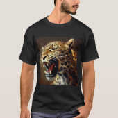 T-shirt Leopard (5) Chat sauvage (Devant)