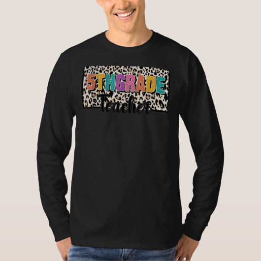 T-shirt Leopard 5e année Appréciation de l'enseignant Reto (Devant)
