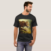 T-shirt Leopard (7) Chat sauvage (Devant entier)