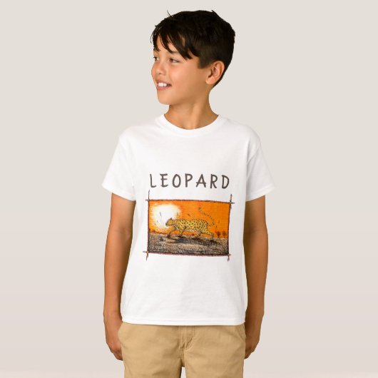 T-shirt Leopard africain (Devant entier)