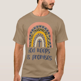 T-shirt Leopard arc-en-ciel Dieu tient ses promesses Chris