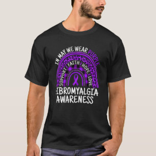 T-shirt Leopard Arc-En-Ciel En Mai Nous Portons Violet Fib
