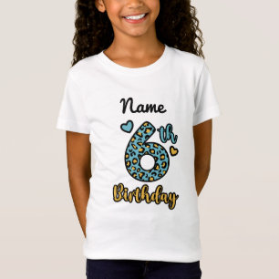 T-shirt Leopard Baby 6e anniversaire