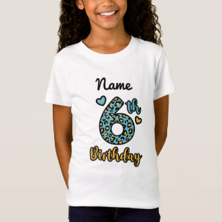 T-shirt Leopard Baby 6e anniversaire