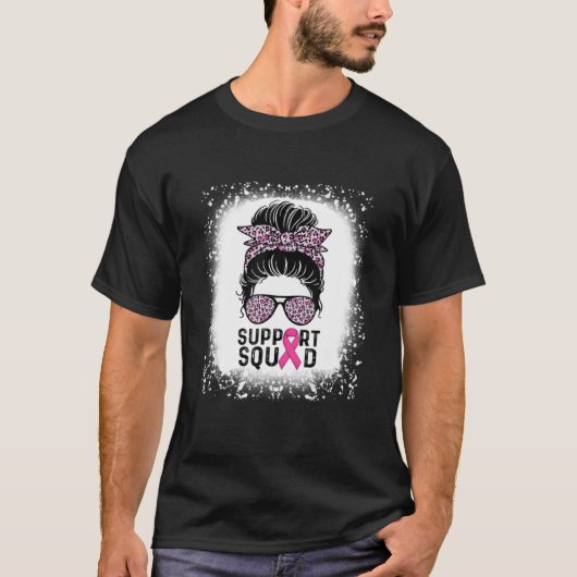 T-shirt Léopard Bleached Messy Bun Support Cheveux Escadro (Devant)