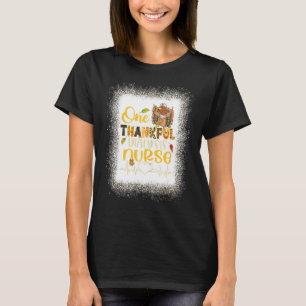 T-shirt Leopard Bleached One Thankful Dialysis Infirmière 