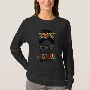 T-shirt Léopard Bleu Loud & Fier Grandma De Football Mes
