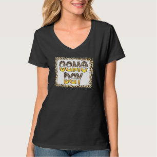 T-shirt Leopard Bleu Softball Jour Vibes Softball