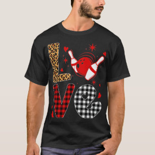 T-shirt Leopard Buffalo Plaid Bowling Lecteur Funny Valent