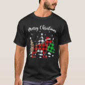 T-shirt Leopard Buffalo Plaid Correspondant Weimaraner Chr (Devant)