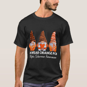 T-shirt Leopard Buffalo Plaid Gnome Nous Portons Orange Po