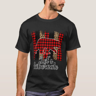 T-shirt Léopard Buffalo Plaid Motif Wint