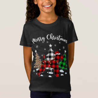 T-Shirt Leopard Buffalo Plaid Wire Fox Terrier Chien Chris