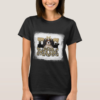 T-shirt Leopard Cavalier King Charles Spaniel mère mère mè