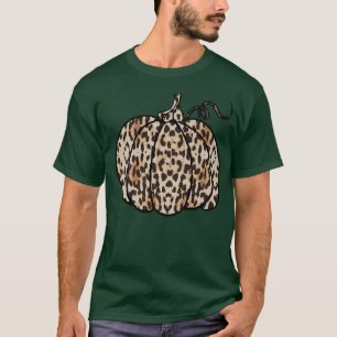 T-shirt Leopard Cheetah Citrouille Animal Automne Automne