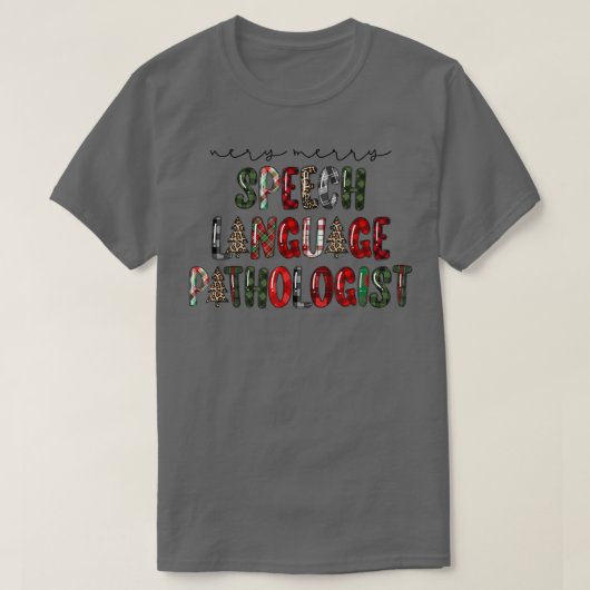 T-shirt Léopard Chri Very Mery Speech Language (Design devant)