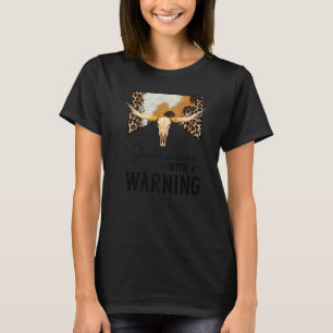 T-shirt Leopard Cow Skull Should've Come With A Warning We